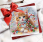 Preview: Diamond Painting 6 Stück Weihnachts-Karten-Katzen